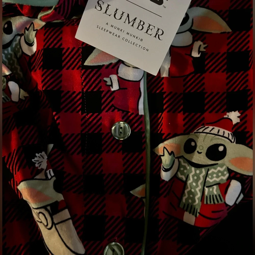 Star Wars Plaid Loungewear Pajama Set by Munki Munki NWT Luxuriously Soft: SMALL